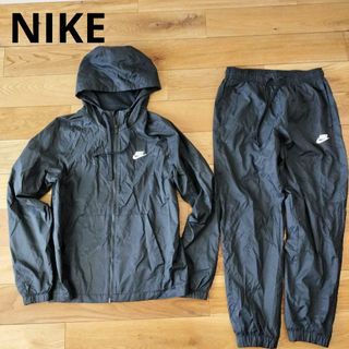 ナイキ(NIKE)のNIKE　ナイキ　セットアップ　ウィンドブレーカー　ジャージ　黒　レディース　S(セット/コーデ)