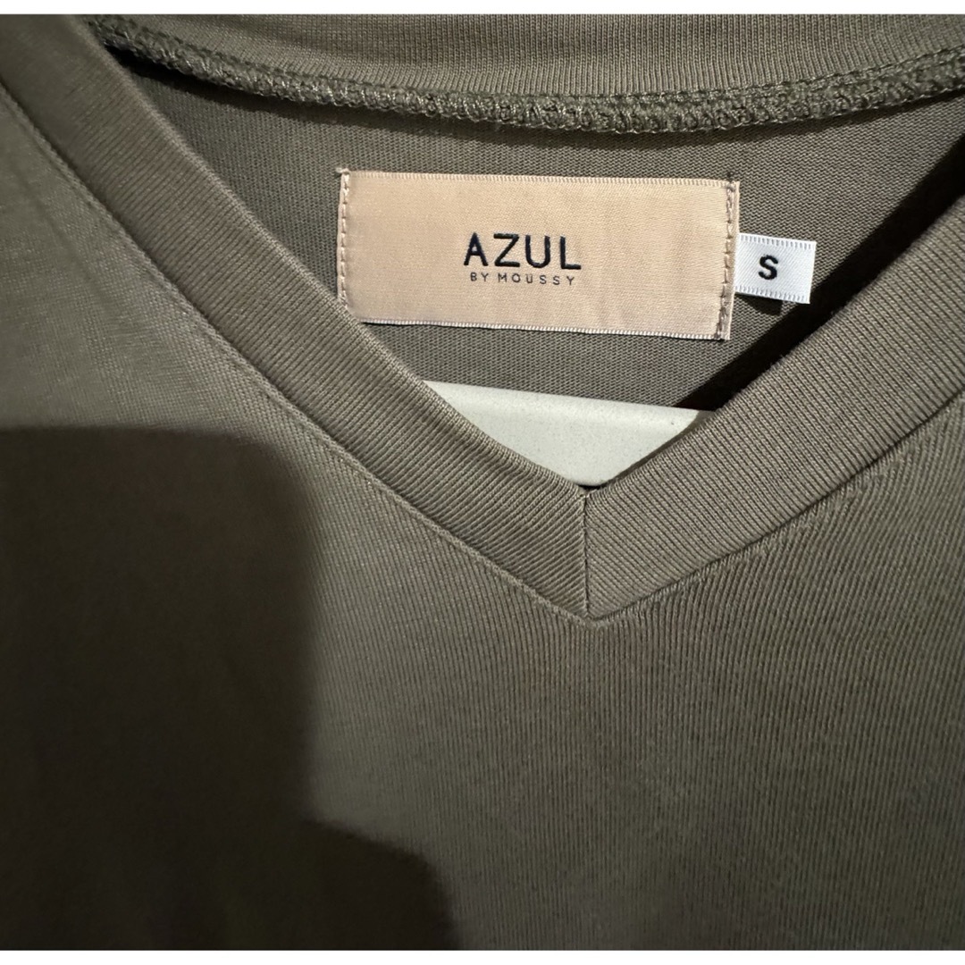 AZUL by moussy(アズールバイマウジー)のAZUL ワンピース　カーキ　S アズール　体型カバー レディースのワンピース(ロングワンピース/マキシワンピース)の商品写真