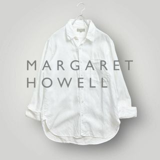 マーガレットハウエル(MARGARET HOWELL)の[良品] マーガレットハウエル 長袖 シャツ リネン Sサイズ 白(シャツ)