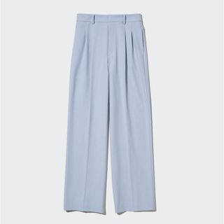 UNIQLO - タックワイドパンツ(ツータック、丈標準69〜71cm)