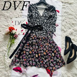 DIANE von FURSTENBERG - 【良品】DIANEvonFURSTENBERG ラップワンピース 2 総柄