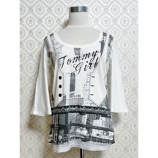 TOMMY HILFIGER - Tommy Hilfiger トミーヒルフィガー だまし絵シャツ ホワイト 白色