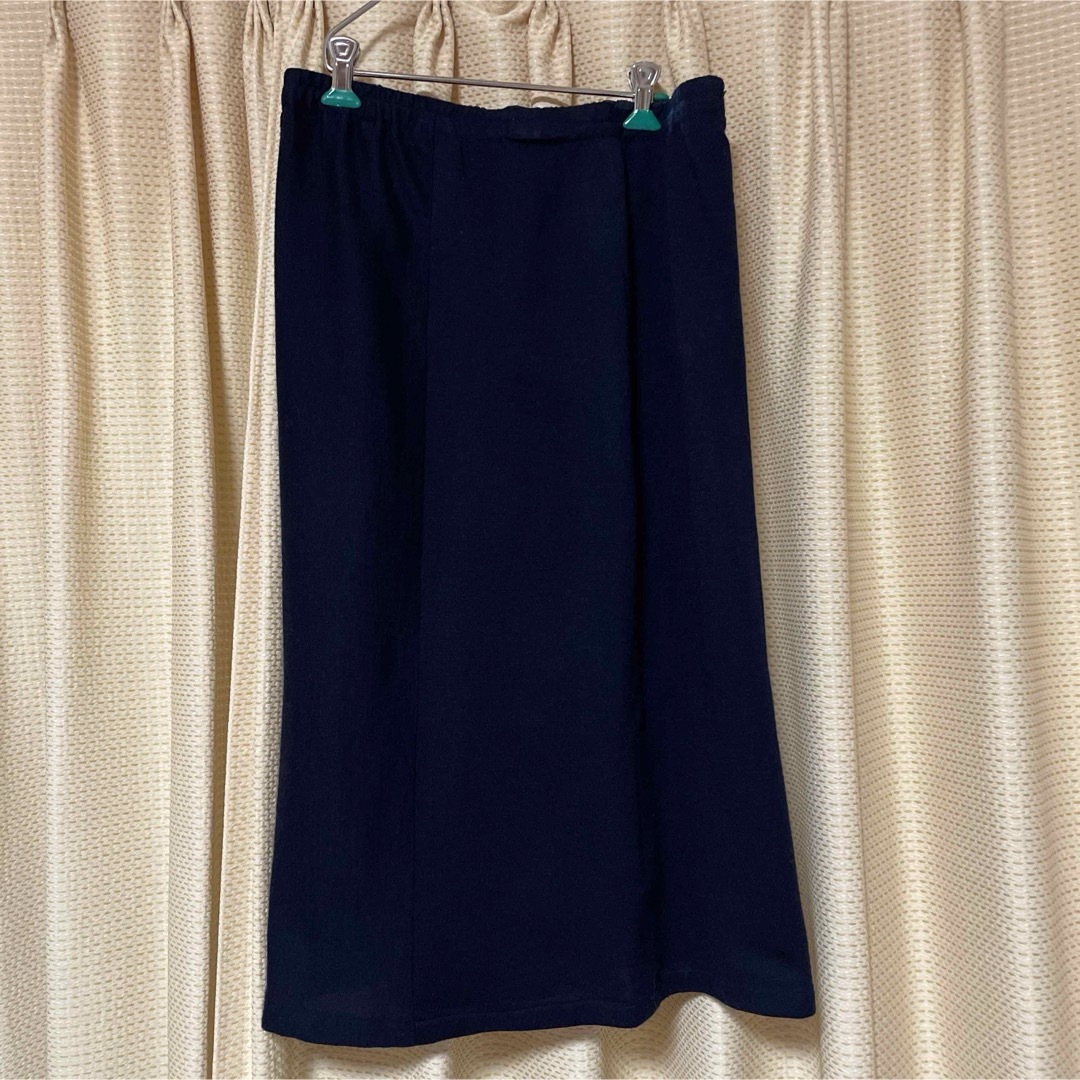 ウエストゴム楽ちんスカート レディースのスカート(ロングスカート)の商品写真