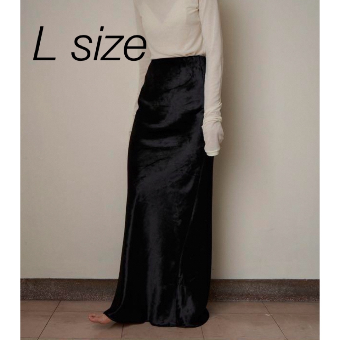 ENOF velvet long skirt L ベロア ベルベット  スカート レディースのワンピース(ロングワンピース/マキシワンピース)の商品写真