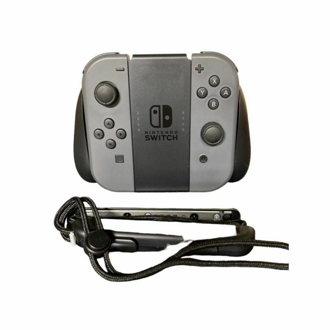 Switch Joy-Con グレー　Joy-Conグリップ ストラップ エンタメ/ホビーのゲームソフト/ゲーム機本体(その他)の商品写真