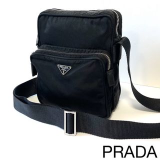 PRADA - 【美品/近現行】プラダ　アマゾン型　ショルダーバッグ　ナイロン×レザー　黒