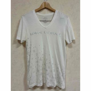 ARMANI EXCHANGE - ARMANI EXCHANGE メンズ半袖Vネック プリントTシャツ XSサイズ