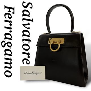 Salvatore Ferragamo - フェラガモ　ガンチーニ　2way  ミニハンドバッグ　ゴールド金具　ブラウン