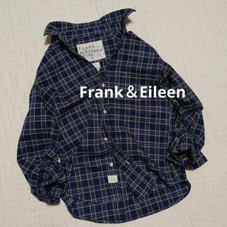 フランクアンドアイリーン(Frank&Eileen)の美品 Frank＆Eileen BARRY 綿 スキッパーシャツ チェック柄(シャツ/ブラウス(長袖/七分))