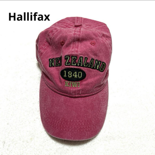 Hallifax キャップ　ピンク　綿100%(キャップ)
