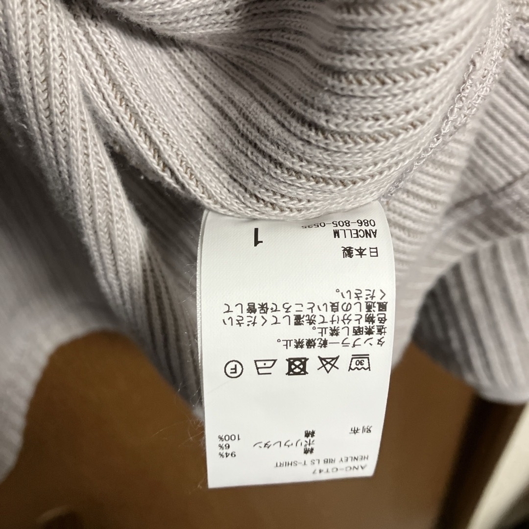 1LDK SELECT(ワンエルディーケーセレクト)のANCELLM アンセルムHENLY RIB LS T-SHIRT メンズのトップス(Tシャツ/カットソー(七分/長袖))の商品写真