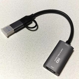 ビデオキャプチャカード GUERMOK USB3.0 HDMI to USB C(映像用ケーブル)
