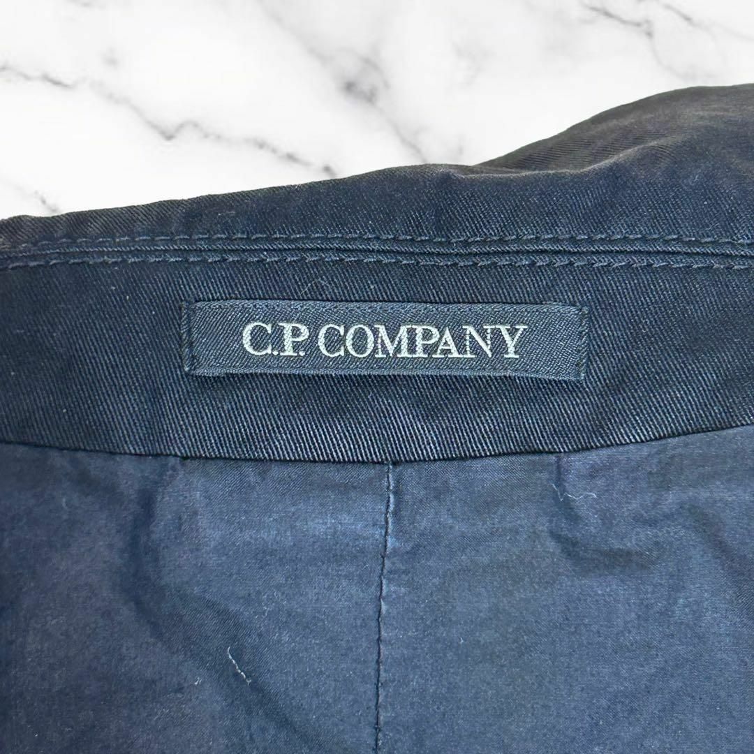 C.P. Company(シーピーカンパニー)の【C.P.COMPANY】コットンテーラードジャケット　イタリア製　黒　XL レディースのジャケット/アウター(テーラードジャケット)の商品写真