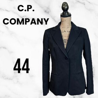 シーピーカンパニー(C.P. Company)の【C.P.COMPANY】コットンテーラードジャケット　イタリア製　黒　XL(テーラードジャケット)