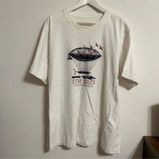 エディーバウアー(Eddie Bauer)のEDDIE BAUER＊エディーバウアー Tシャツ ホワイト XL(Tシャツ/カットソー(半袖/袖なし))