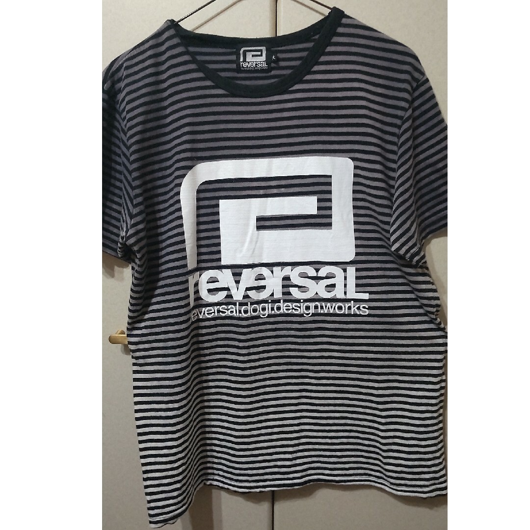 reversal(リバーサル)のreversal ボーダー Tシャツ サイズ 大・L(実質M程度) リバー メンズのトップス(Tシャツ/カットソー(半袖/袖なし))の商品写真