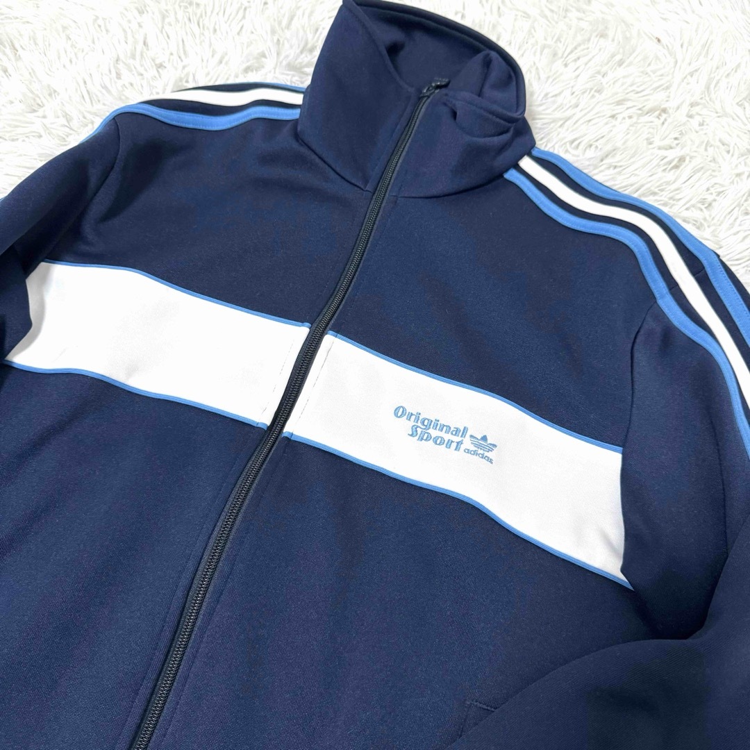 adidas(アディダス)の80s 90sヴィンテージ　adidas トラックジャケット　ブルー　L スポーツ/アウトドアのサッカー/フットサル(ウェア)の商品写真