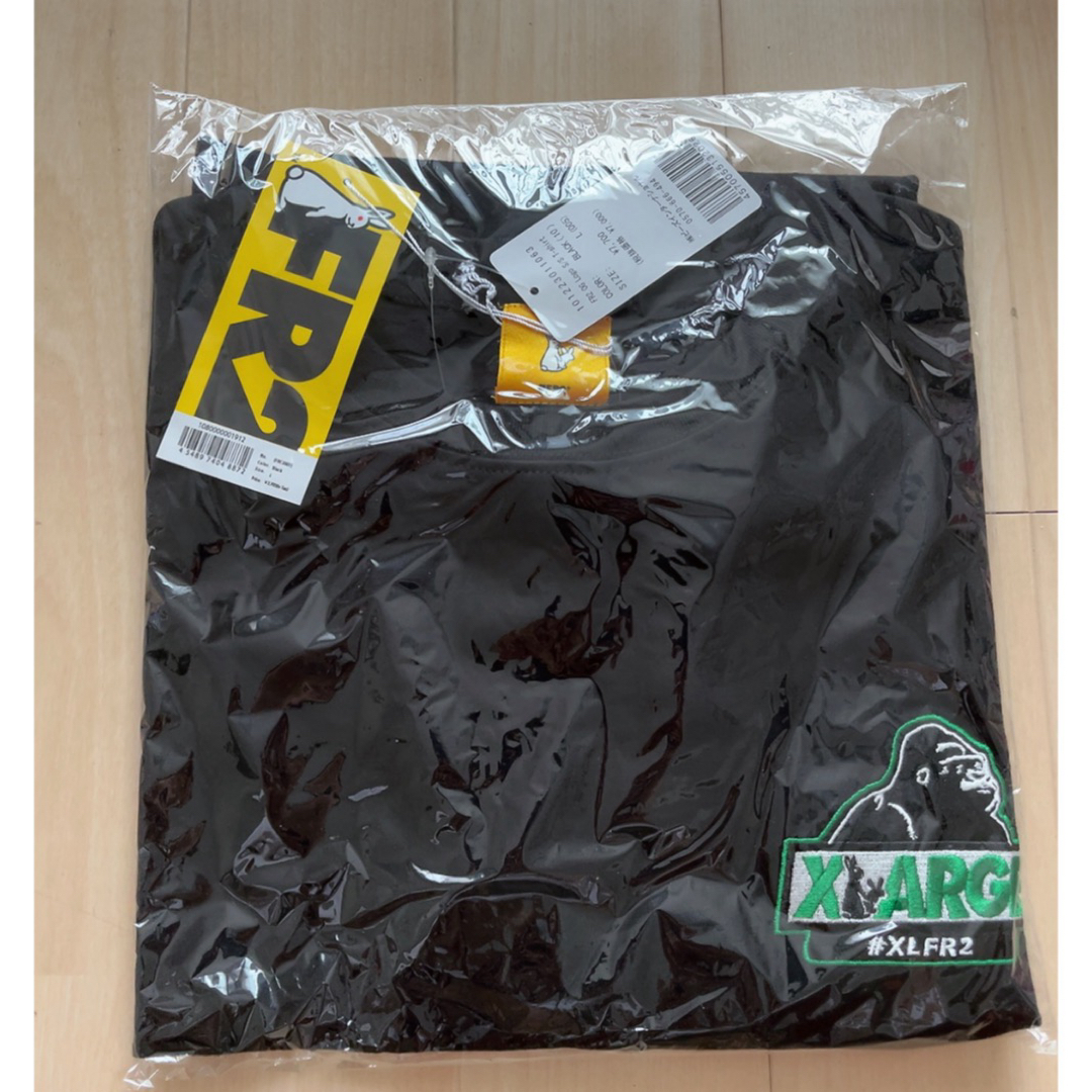 #FR2(エフアールツー)のFR2 エクストララージ コラボ Tシャツ ブラック グリーン Lサイズ メンズのトップス(Tシャツ/カットソー(半袖/袖なし))の商品写真