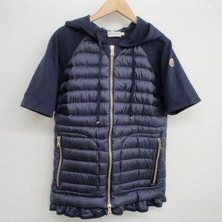 MONCLER - MONCLER☆ダウン切替☆半袖ジップパーカー