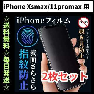 iPhone11promax フィルム 覗き見防止 プライバシー さらさら(保護フィルム)