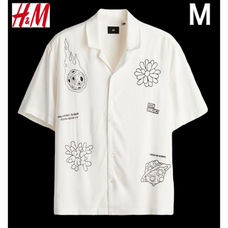 新品 H&M × リック アンド モーティ シャツ 半袖 M