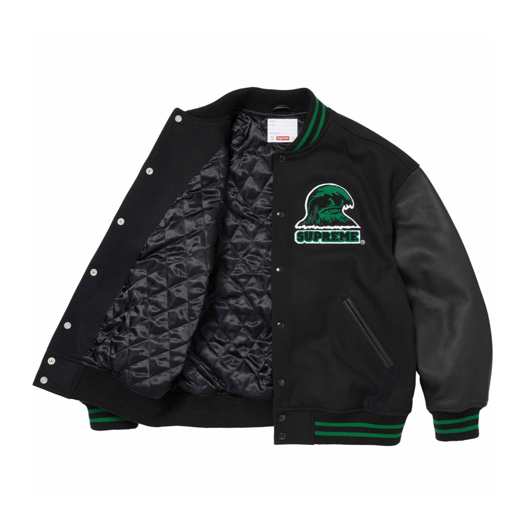 Supreme(シュプリーム)の【L】Supreme Wave Varsity Jacket メンズのジャケット/アウター(スタジャン)の商品写真