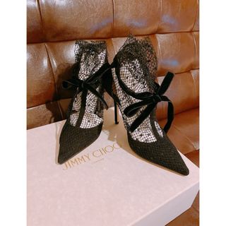 Jimmy choo  レースアップパンプス　23