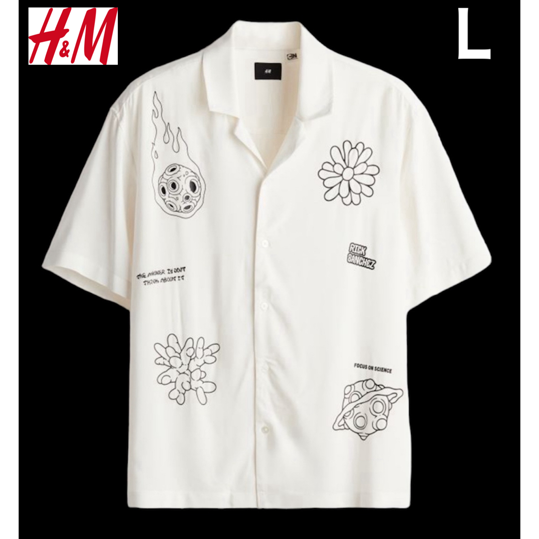 H&M(エイチアンドエム)の新品 H&M × リック アンド モーティ コラボ シャツ 半袖 L メンズのトップス(シャツ)の商品写真