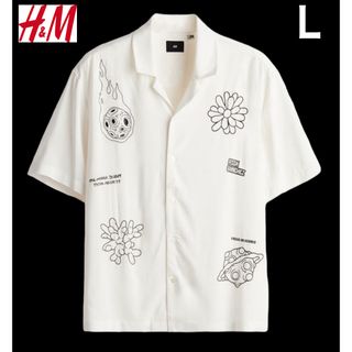 エイチアンドエム(H&M)の新品 H&M × リック アンド モーティ シャツ 半袖 L(シャツ)