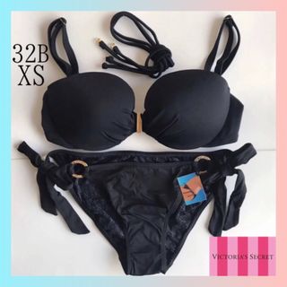 Victoria's Secret - レア 新品 水着 ヴィクトリアシークレット 黒 32B XS