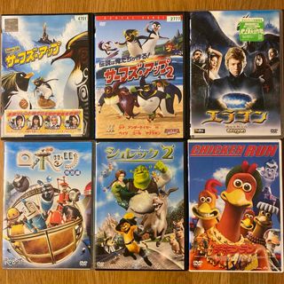 キッズ向けアニメ映画など DVD 6作品セット (ケース無し)(キッズ/ファミリー)