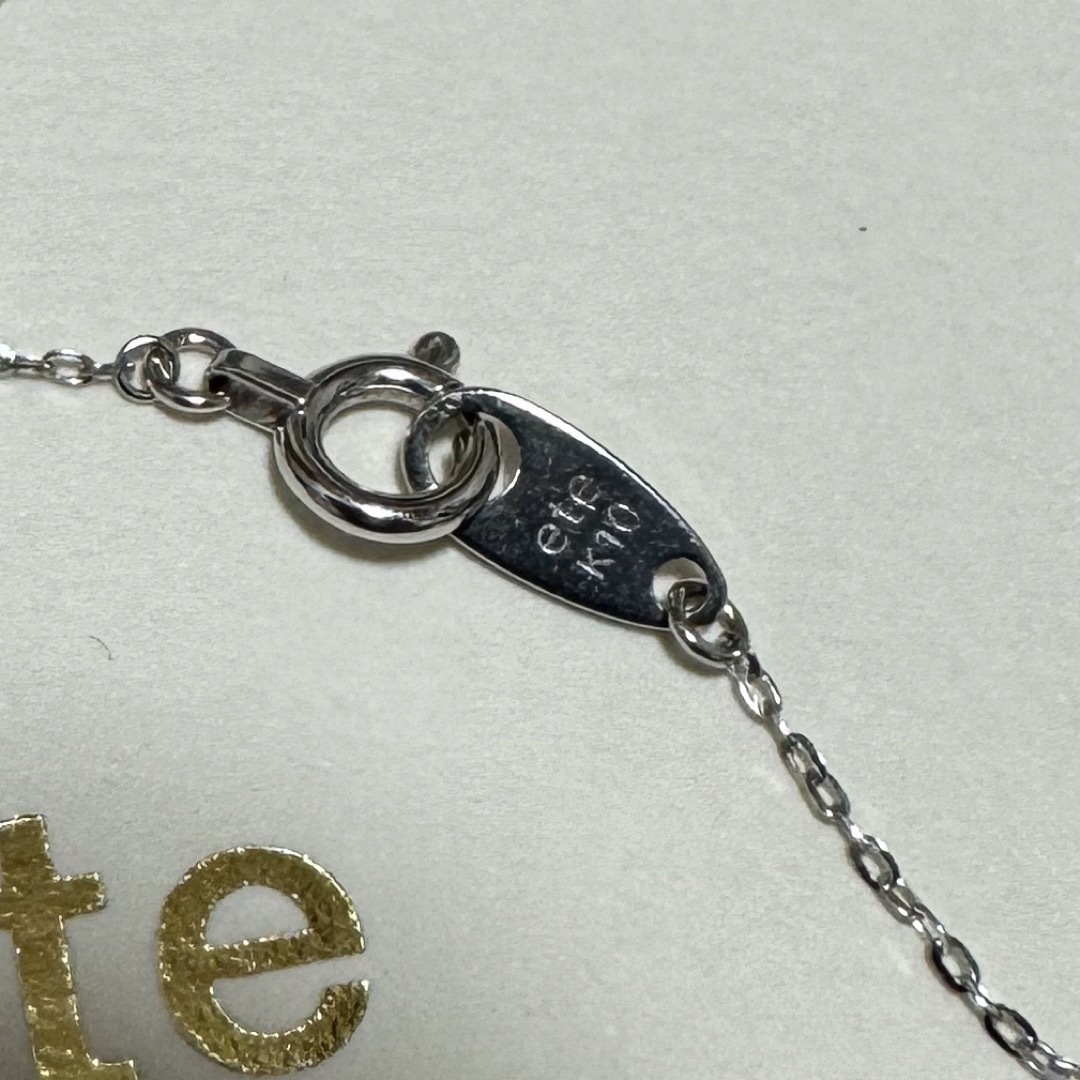 ete(エテ)のete K10WG レイヤー ダイヤモンド ネックレス レディースのアクセサリー(ネックレス)の商品写真