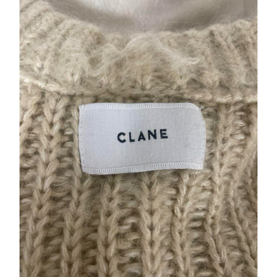 CLANE(クラネ)のCLANE カラーモヘアシャギーカーディガン アイボリーサイズ1 レディースのトップス(カーディガン)の商品写真