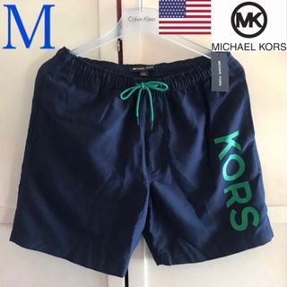 マイケルコース(Michael Kors)の【新品】USA マイケルコース メンズ 水着 M ネイビー 下着(水着)