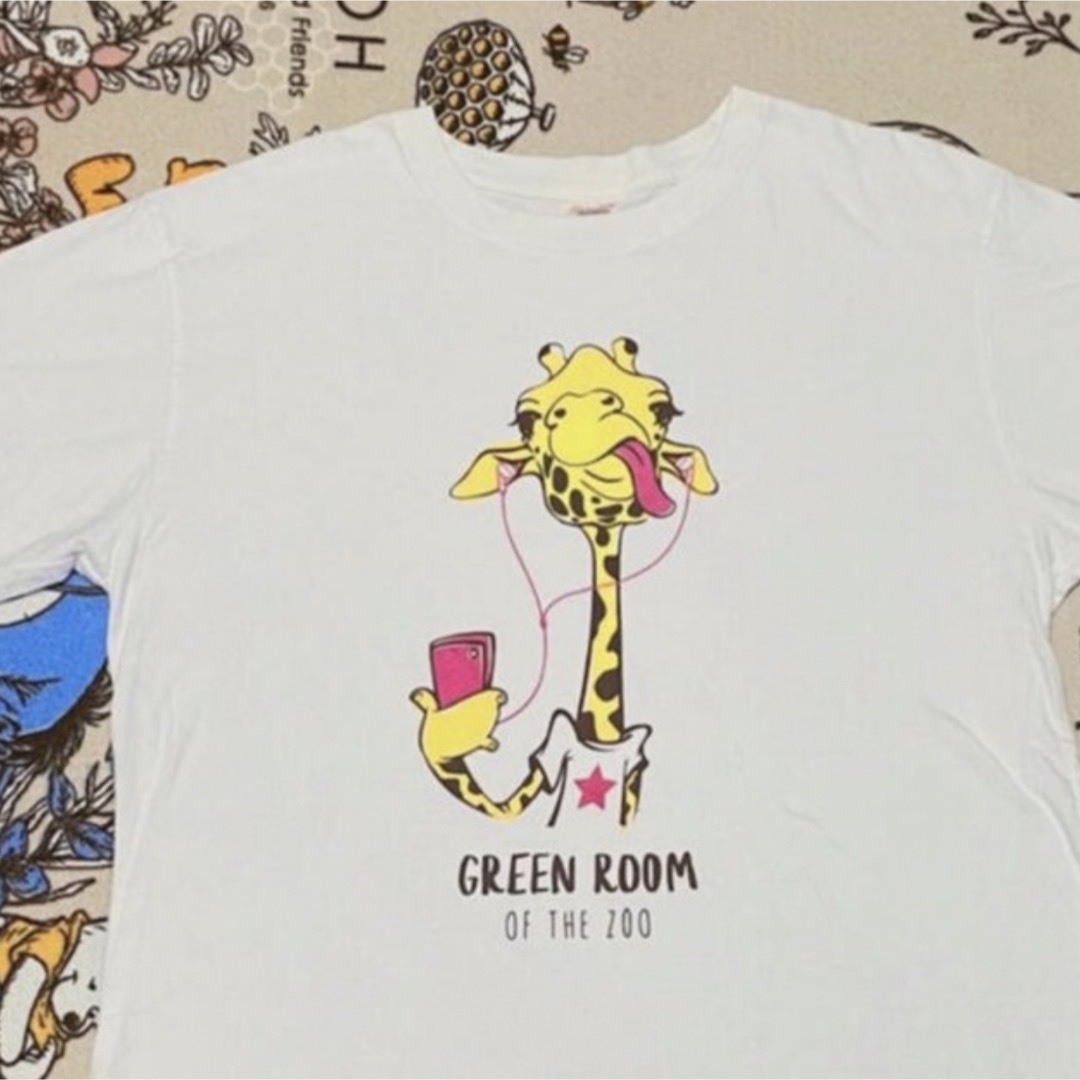 古着 tシャツ おもしろ tシャツ プリント tシャツ キリン tシャツ レディースのトップス(カットソー(半袖/袖なし))の商品写真