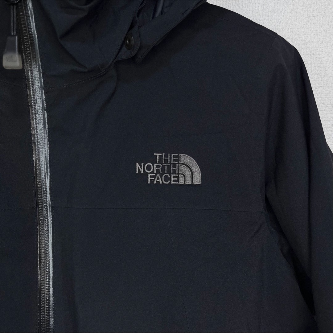 THE NORTH FACE(ザノースフェイス)の極美品 ノースフェイス マウンテンコート レディースS 黒 透湿防水 フード着脱 レディースのジャケット/アウター(ロングコート)の商品写真