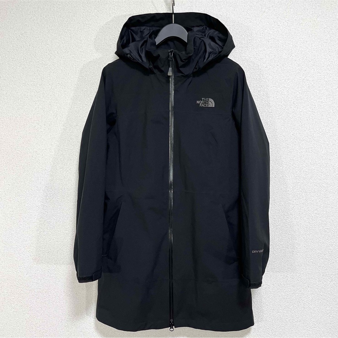 THE NORTH FACE(ザノースフェイス)の極美品 ノースフェイス マウンテンコート レディースS 黒 透湿防水 フード着脱 レディースのジャケット/アウター(ロングコート)の商品写真