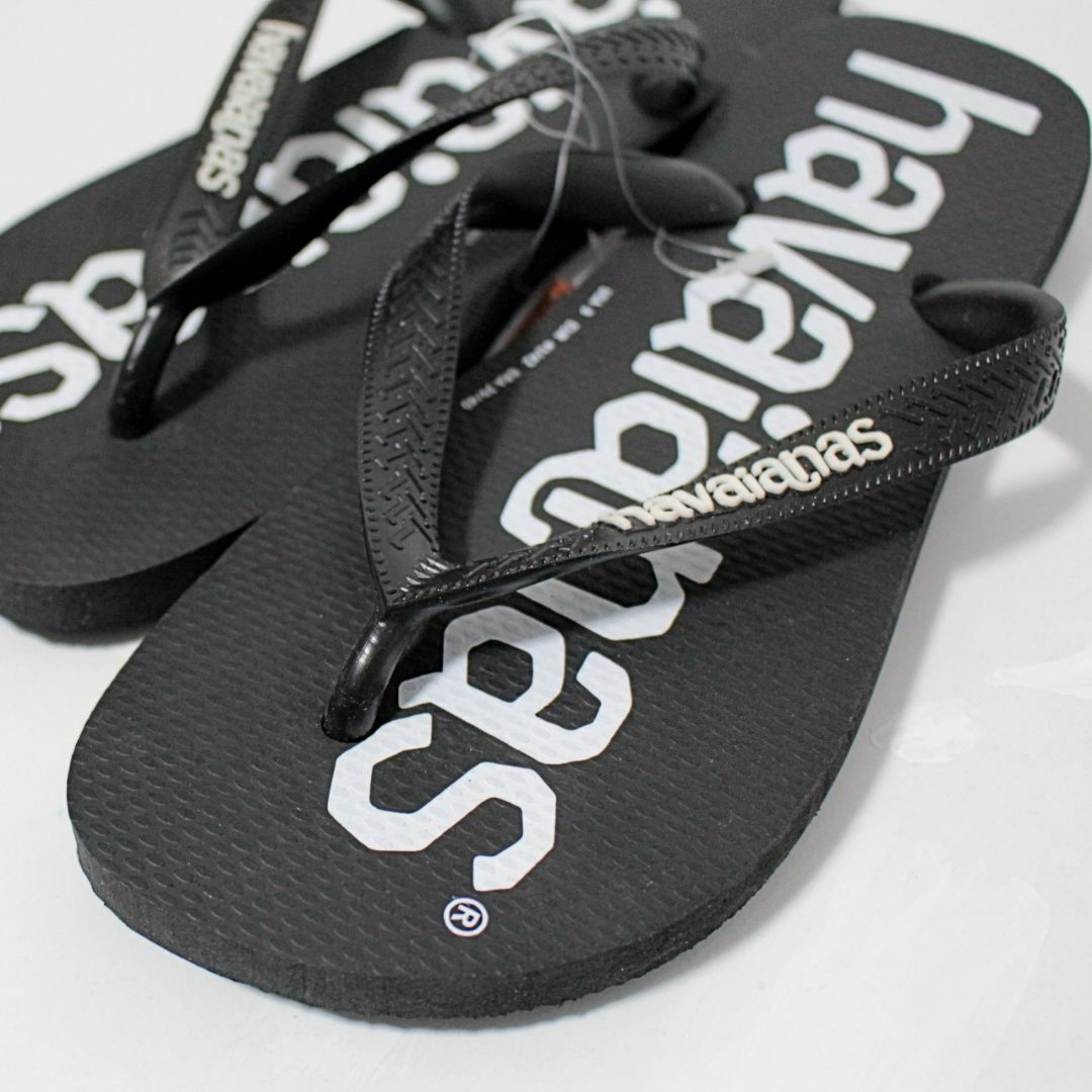 havaianas(ハワイアナス)の新品 ハワイアナス トップロゴ ビーチサンダル 25‐25.5cm 黒 メンズの靴/シューズ(サンダル)の商品写真
