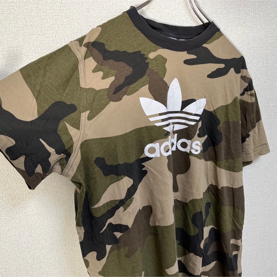 adidas(アディダス)の【アディダス】半袖Tシャツ　トレフォイルロゴ　デカロゴ　迷彩　カモフラ74 メンズのトップス(Tシャツ/カットソー(半袖/袖なし))の商品写真