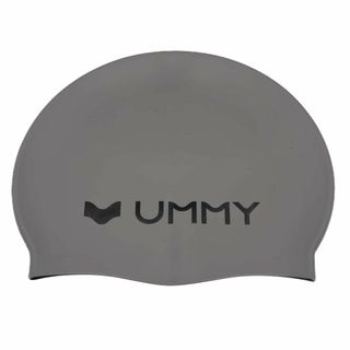 【色: グレー】UMMY フリーダイビング スイミング スイムキャップ シリコン(その他)