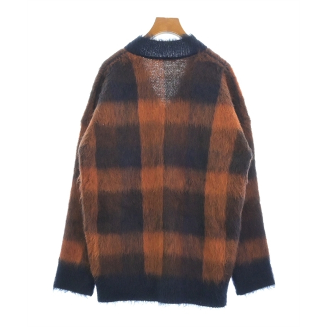 Acne Studios(アクネストゥディオズ)のAcne Studios ニット・セーター XS オレンジx紺(チェック) 【古着】【中古】 レディースのトップス(ニット/セーター)の商品写真