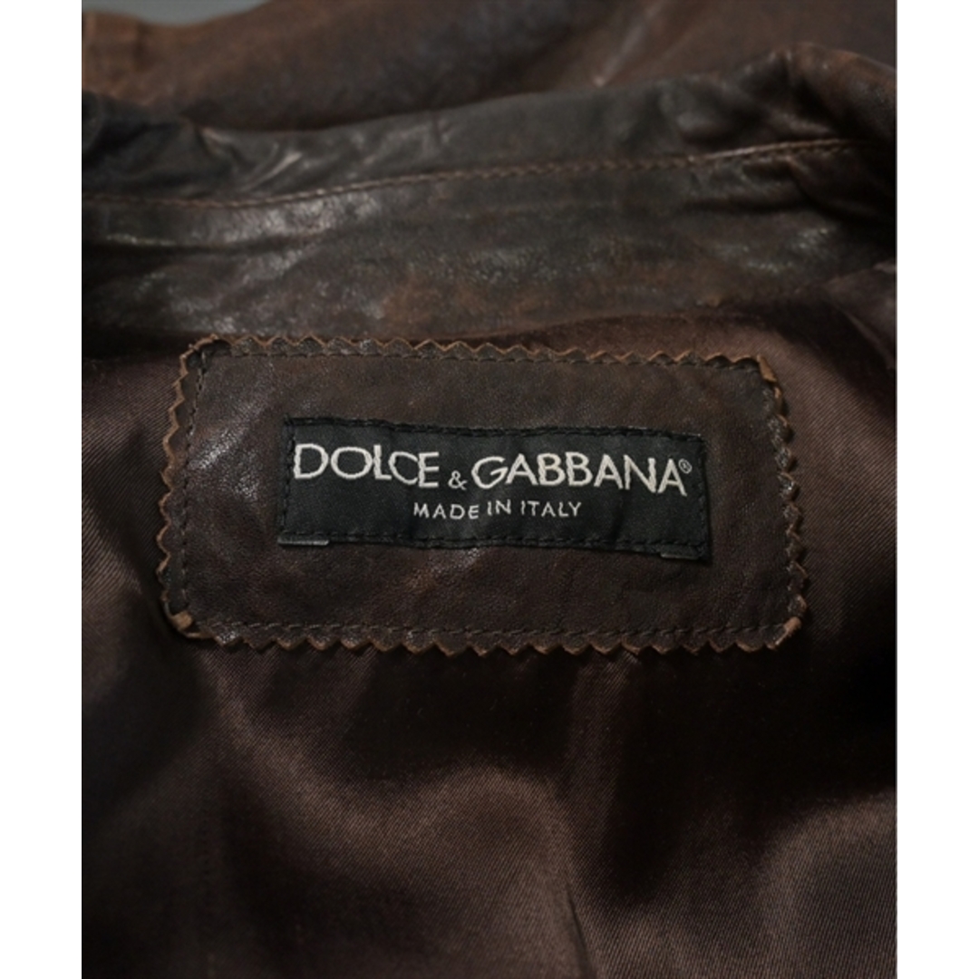 DOLCE&GABBANA(ドルチェアンドガッバーナ)のDOLCE&GABBANA ブルゾン（その他） 46(M位) 茶 【古着】【中古】 メンズのジャケット/アウター(その他)の商品写真