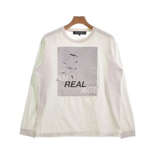 アンリアレイジ(ANREALAGE)のANREALAGE アンリアレイジ Tシャツ・カットソー 48(L位) 白 【古着】【中古】(Tシャツ/カットソー(半袖/袖なし))