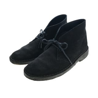 クラークス(Clarks)のclarks クラークス ブーツ 8 1/2(26.5cm位) 黒 【古着】【中古】(ブーツ)