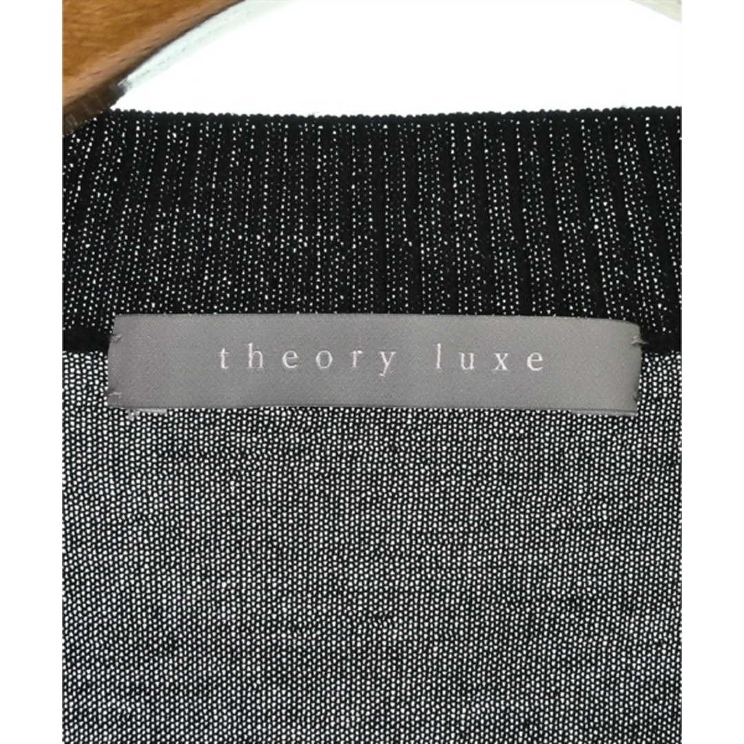 Theory luxe(セオリーリュクス)のtheory luxe セオリーリュクス カーディガン 38(M位) 黒 【古着】【中古】 レディースのトップス(カーディガン)の商品写真