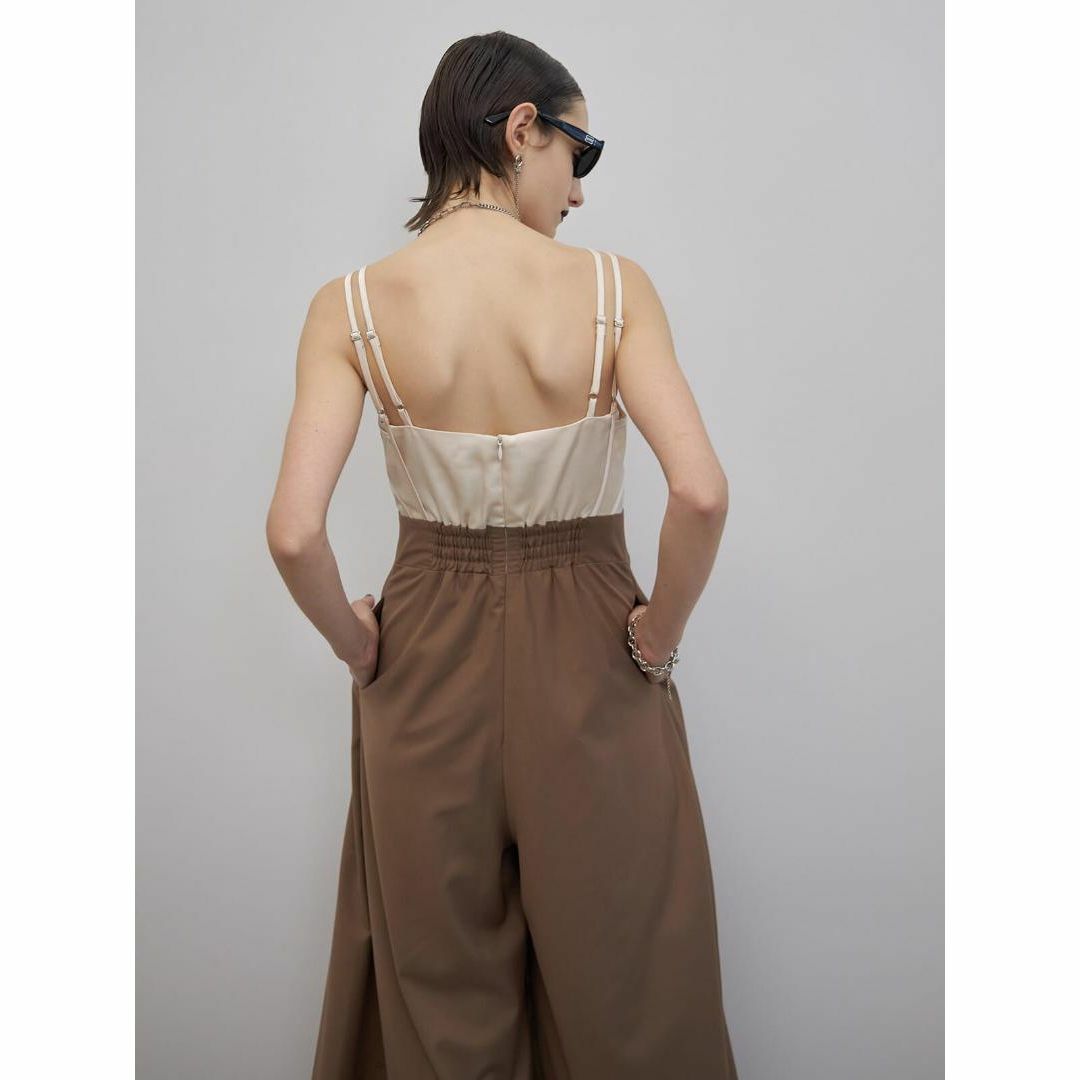 ㊳ 新作 新色 JOSE MOON BUSTIER JUMPSUIT BEIGE レディースのワンピース(ロングワンピース/マキシワンピース)の商品写真