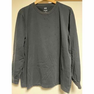 ユニクロ(UNIQLO)のUNIQLO 長袖　メンズ　エアリズム　XL ブラック(Tシャツ/カットソー(七分/長袖))