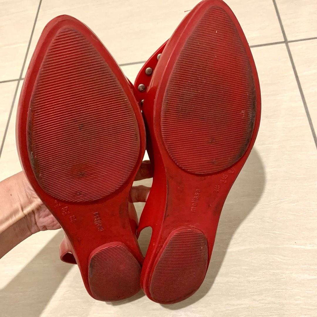 Vivienne Westwood(ヴィヴィアンウエストウッド)のVivienne Westwood  ハート ラバーサンダル レッド メリッサ レディースの靴/シューズ(サンダル)の商品写真