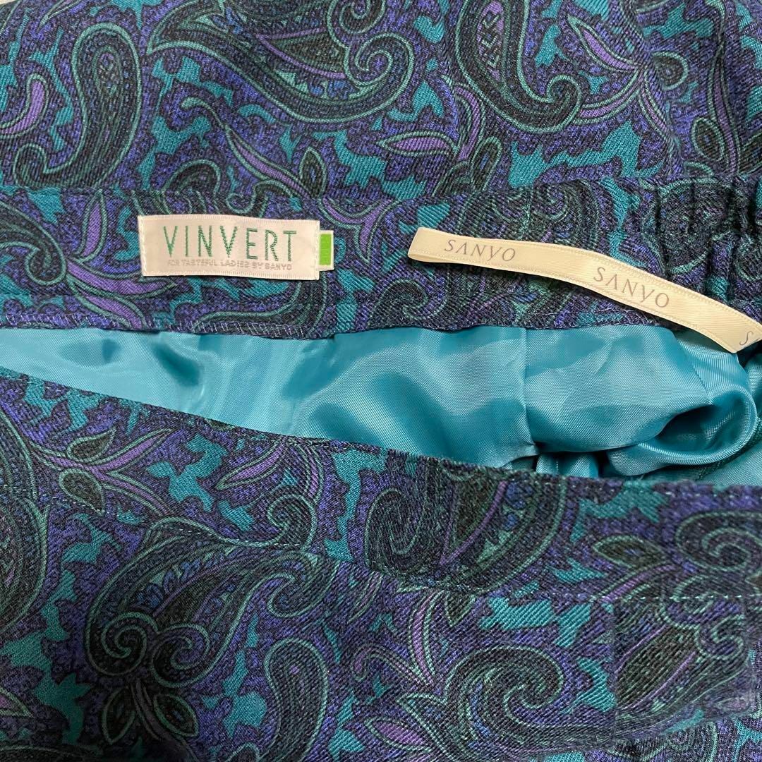 VINVERT(バンベール)のVINVERT バンベール　スカート　ペイズリー柄　プリーツスカート レディースのスカート(ロングスカート)の商品写真