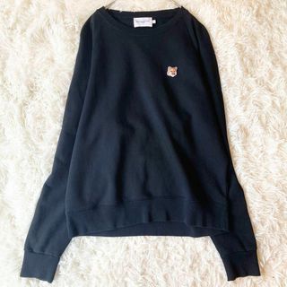 MAISON KITSUNE' - 【美品】メゾンキツネ 長袖 スウェット 2023AW クルーネック ブラック L